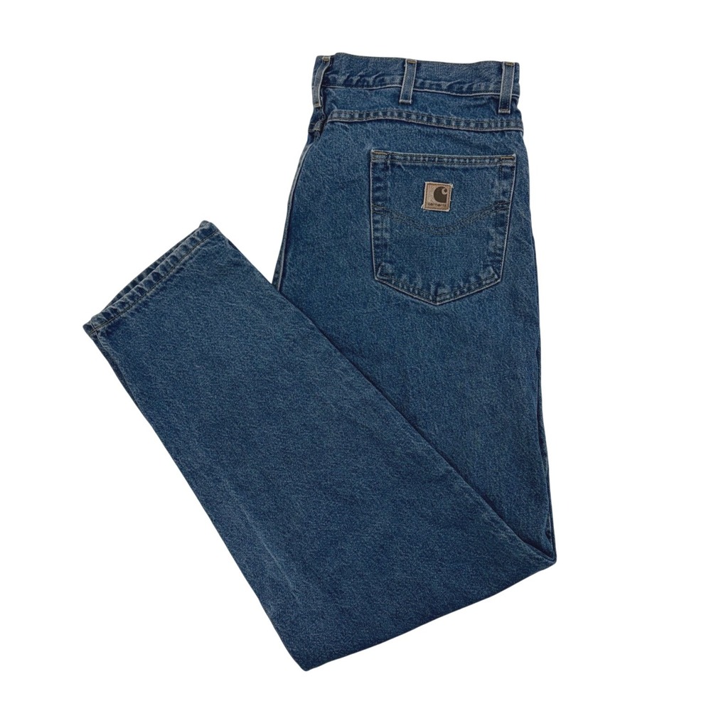 Carhartt B17DST Relaxed Fit Tapered Leg Denim Jeans Blue 40x34